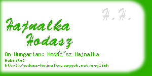 hajnalka hodasz business card